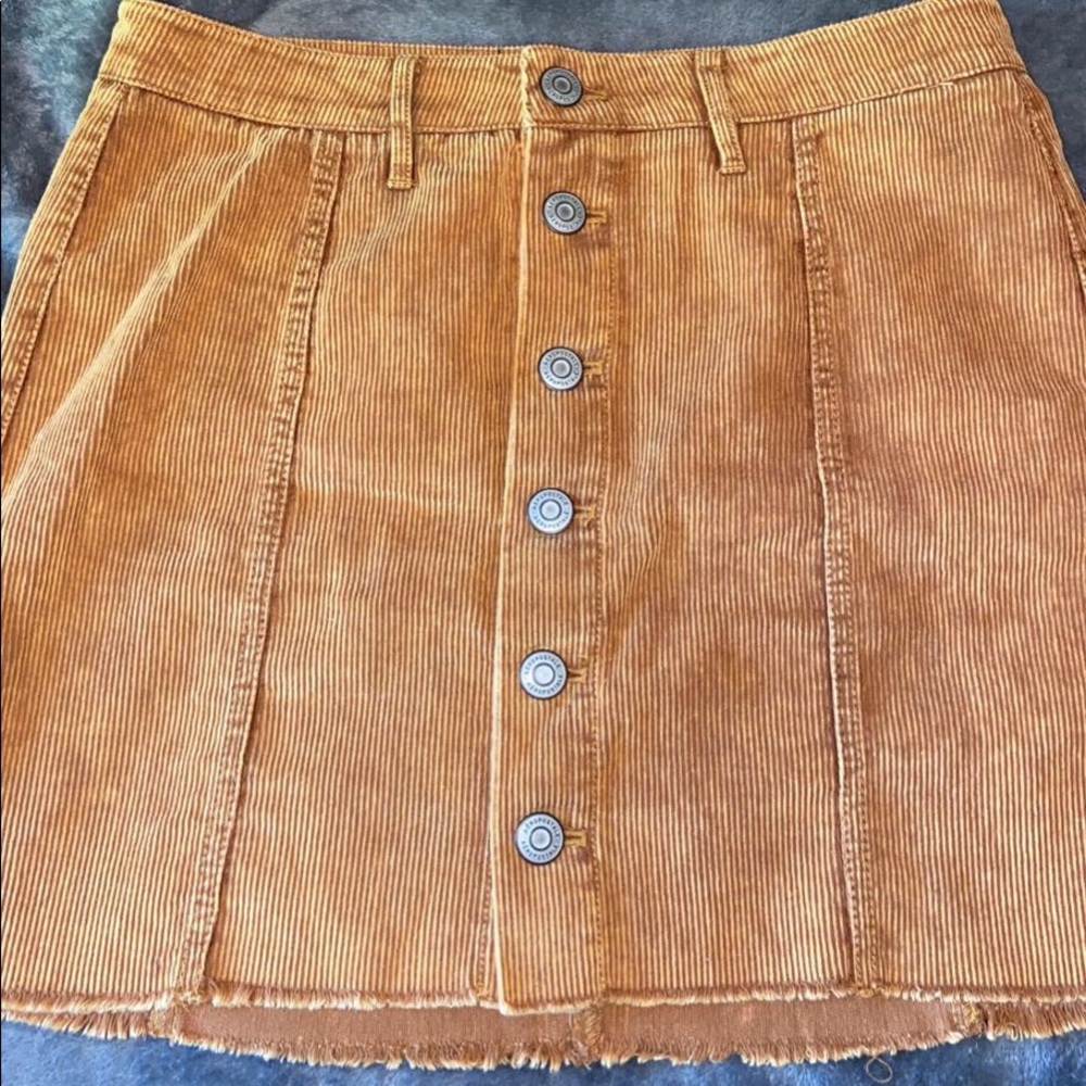 Corduroy Camel Skirt